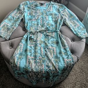 Victoria Secret paisley button up long top/dress